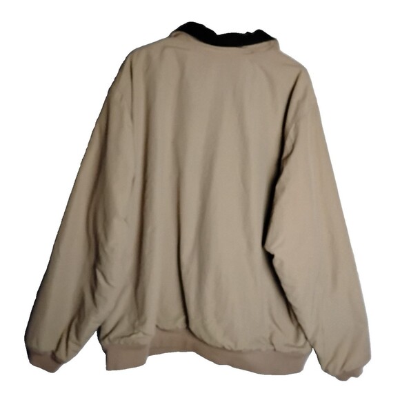 Vintage LL Bean Men's Nylon Warm Up Fleece Lined Jacket Zip Front XL - Picture 4 of 6